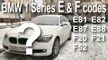 BMW 1 Series E & F codes. Which BMW 1 series do I have? Entwicklung Development