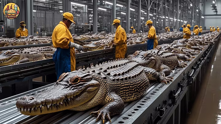 How Farming Millions of Crocodiles for Meat in China - Crocodile Farm Harvest Technology
