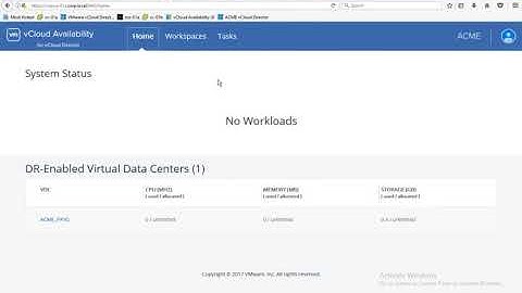 VMware vCloud Availability for vCloud Director - Tenant Walkthrough