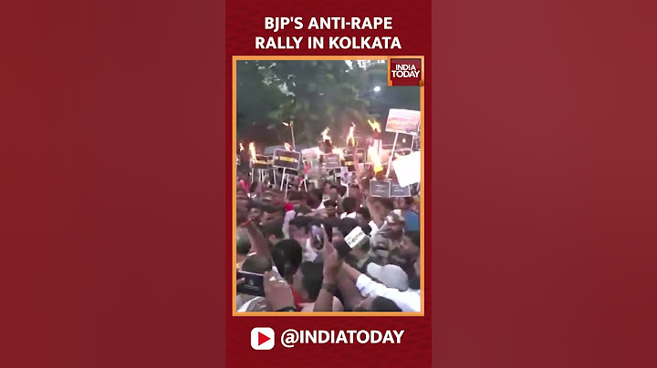 BJP's Anti-Rape Rally in Kolkata Against Kolkata Law College Gangrape | #shorts #westbengal