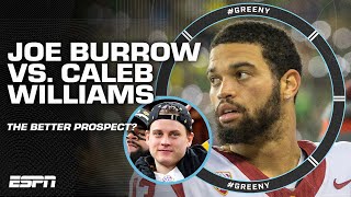 Joe Burrow or Caleb Williams: Who is the better prospect? 👀 | #Greeny