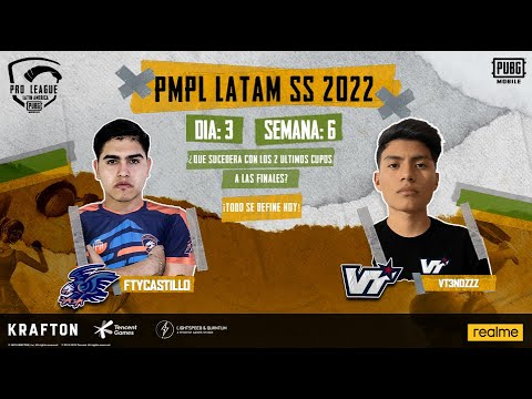 [ES]2022 PMPL LATAM W6D3 |Spring|¿Qué sucederá con los últimos cupos a finales? ¡Todo se define hoy!