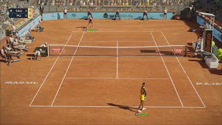 Coco Gauff VS Karolina Pliskova | MADRID OPEN | Topspin 2k25 PC 2K 120 fps | Gameplay