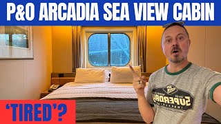 P&O Arcadia Sea-View Cabin Tour & Review. Does this need a refit?