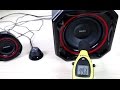 How to remove philips spa5300 grill   sub excursion bass test
