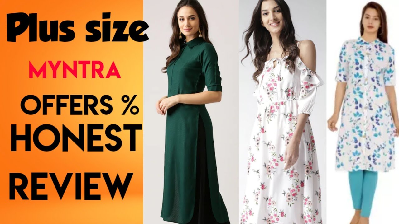 myntra plus size dresses