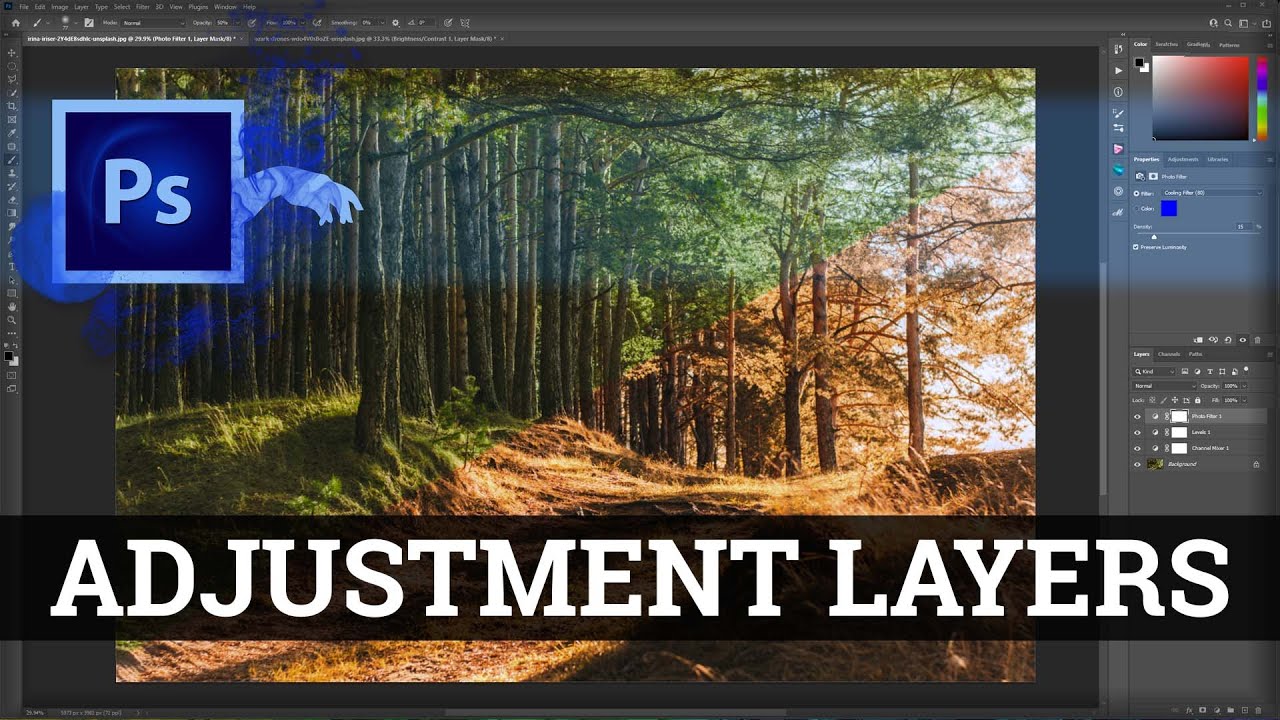 Adobe Photoshop Training Video | Adjustment Layers | 07 - YouTube