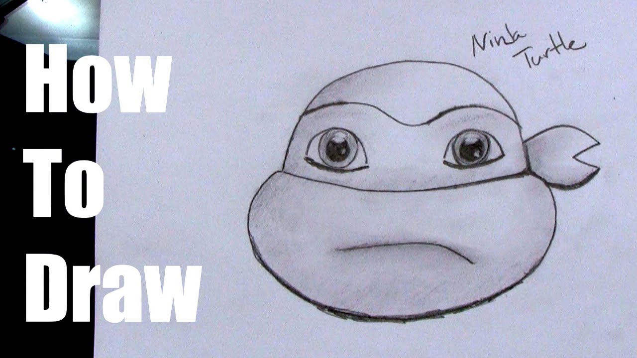 How To Draw a Ninja Turtle Head (Easy) - YouTube