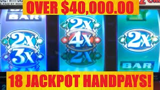 18 JACKPOT HANDPAYS! OVER $40,000 WON! OLD SCHOOL HIGH LIMIT 3 REEL CASINO SLOTS! HANDPAYS OF 2023!