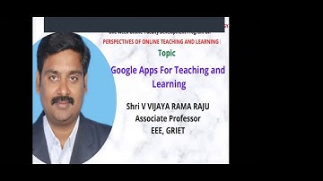 GRIET POTL FDP DAY-4 TOPIC- GOOGLE APPS FOR EDUCATION
