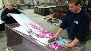 How to Apply Concrete Burial Vault Graphics