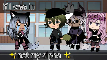 if I was in "not my alpha" | Gacha Life Skit |