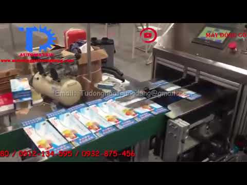 Video Máy gấp hộp và dán keo bán tự động - youtube