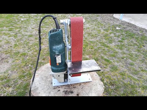 Cамодельный Гриндер из болгарки / Homemade Angle Grinder Belt Sander