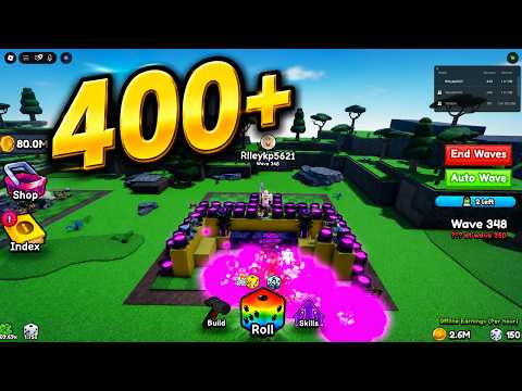 BEST Base Layout!! In Build a base RNG ROBLOX.. Wave 400+...
