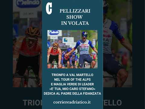 Video Pellizzari-show in volata: «E' tua, mio caro Stefano». Vittoria nel Tour of the Alps e maglia verde