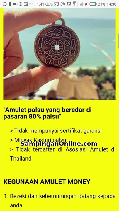 Jimat Money Amulet Bikin Kaya Raya? #Shorts