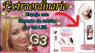 Review // Espejo con soporte de celular y luz LED-G3 // Make Up with Me. screenshot 2