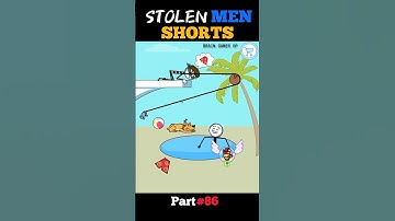 Why THIEF stole their SHORTS |Part-86 #short #gaming #shorts #puzzle #stickman #puzzlegame #ytshorts