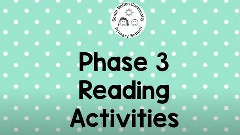 Phase 3 Activities