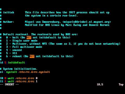 Changing Default Run Level.avi