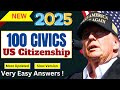 2025 random 100 civics questions and answers - U.S. citizenship interview I N400 Interview #trump