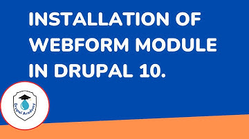 Installation of Webform module in Drupal 10