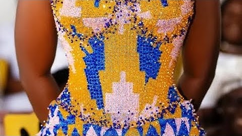 Kente Beading GC 103; How to bead unto any outfit using the basic Beading Pattern #beadingtutorials