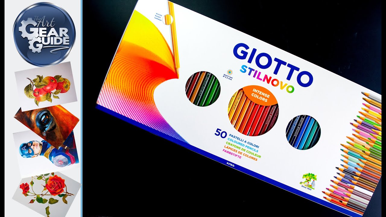 Giotto Stilnovo Colored Pencil Review, 50 Set Giotto Stilnovo Coloured  Pencil Set 