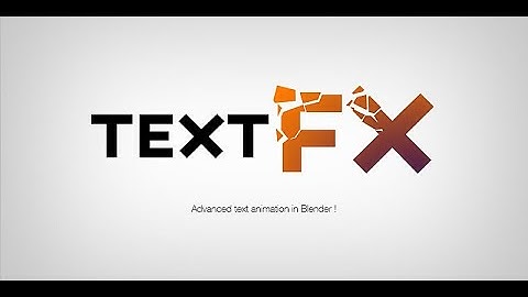 motion graphics and text animation addon for blender