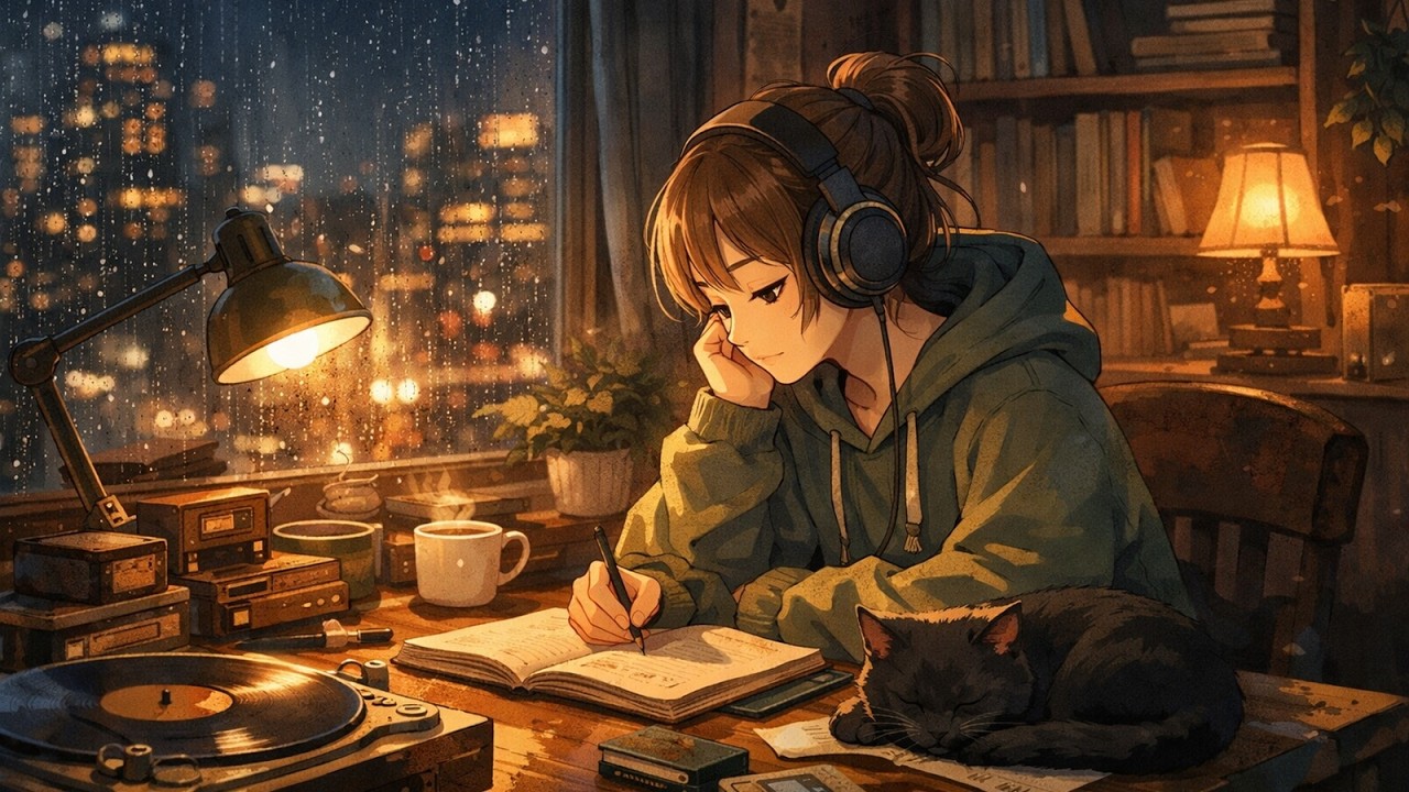 Midnight Chill Lo-fi 🌙 勉強とリラックスのための王道チルビート｜Warm Rhodes Piano & Cozy Late Night Study Beats
