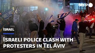 Israeli police clash with anti-government protesters in Tel Aviv | AFP