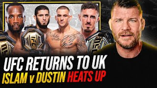 BISPING reacts: UFC UK RETURN, Islam vs Poirier NEXT? | Brandon Moreno Hiatus, UFC Atlantic City