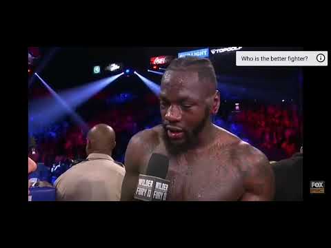 Deontay Wilder on his first career loss
