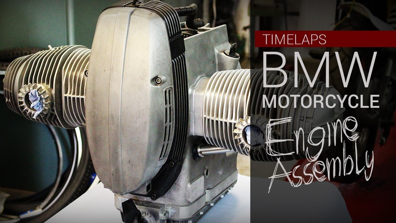 BMW Motorcycle Engine Assembly - self-made in time lapse - YouTube