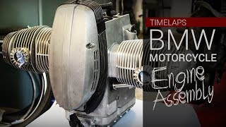BMW Motorcycle Engine Assembly - self-made in time lapse