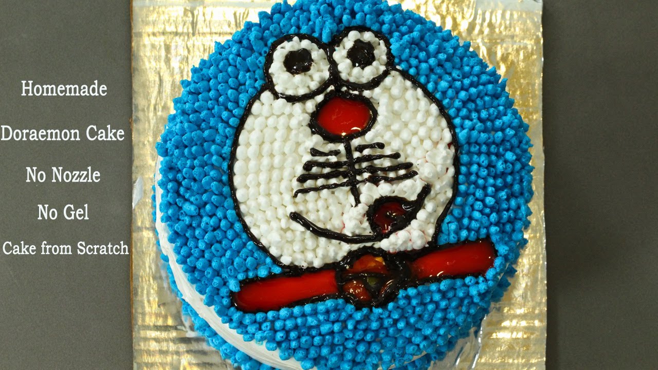 Doraemon Round Chocolate Photo Cake - CE-00283