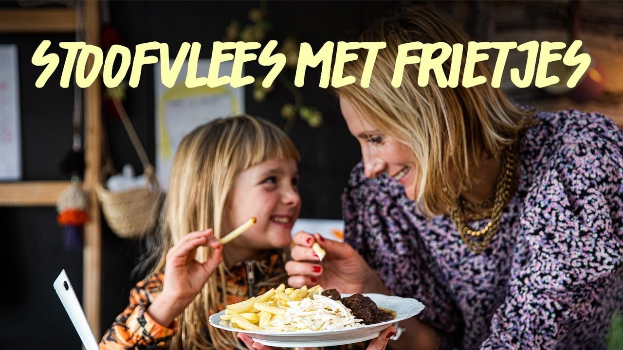 Klassieker stoofvlees recept met frietjes en witloofsalade  | Sofie Dumont
