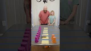Soda Roll Cup Race 😱😂 #challenge #familygames #familygamenight #familyfun #shorts