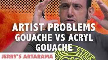 Artist Problems - Gouache vs. Acryl Gouache FINALLY EXPLAINED!