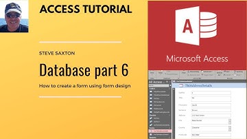 How to create a Database part 6, how to create forms in Microsoft Access using form design