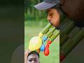 Diy Bamboo creatione with three new clour balloone slingshots #bamboo #slingshots #diy