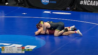 285lbs Mason Parris (Michigan) vs Garrett Joles (Minnesota)