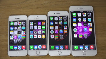 iPhone 6 Plus vs. iPhone 6 vs. iPhone 5S vs. iPhone 5 - Benchmark Speed Test! (4K)