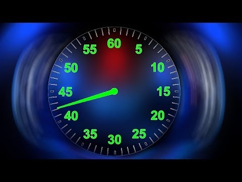 60 Seconds Countdown Clock Timer ( v. 57 ) with sound effects ! speedometer