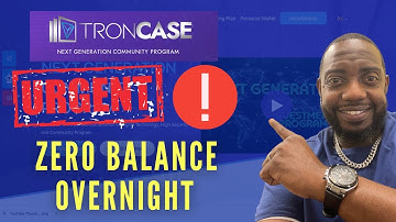 Troncase Update - Zero Balance - DO NOT TRY TO WITHDRAW