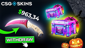 CSGO-SKINS GANÉ $1232 CASE BATTLE?! Csgoskins Código Promocional | abrir cajas en CS2