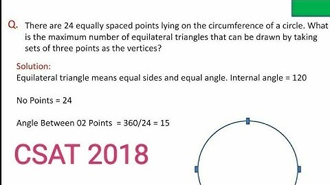 There are 24 equally spaced points lying on the circumference of a circle. What is the maximum