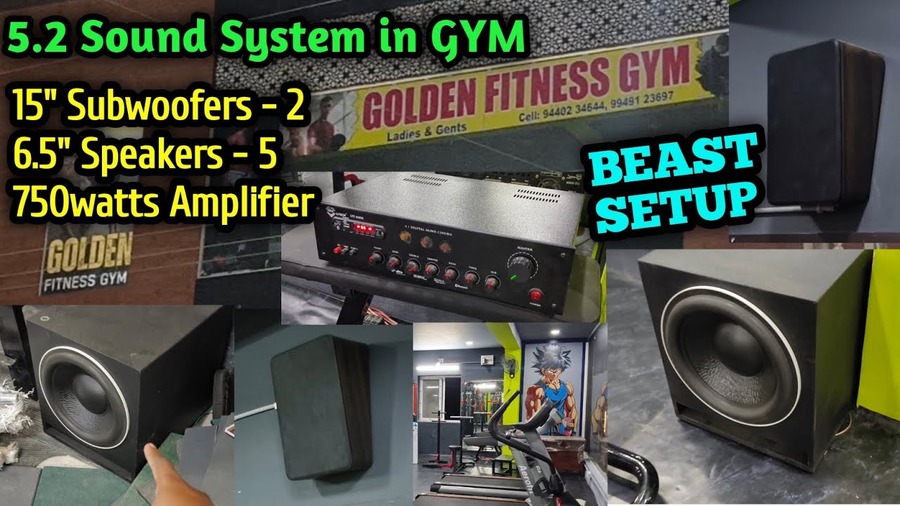 5.2 Sound System in GYM | Double 15
