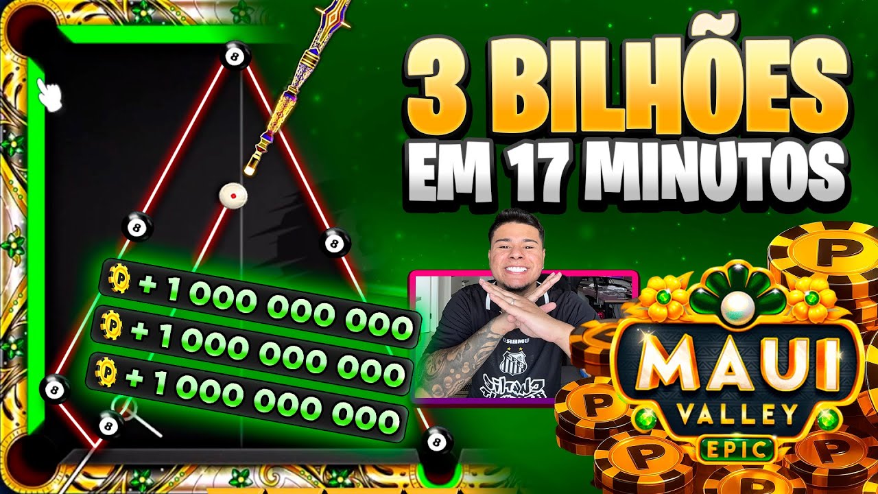 4 BILHÕES EM 17 MINUTOS! HUMILHEI TODOS NA MESA MAUI VALLEY NO 8 BALL POOL!